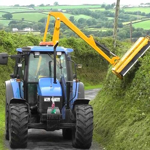 Tractor Driving & Arm Mounted Flail Cutter